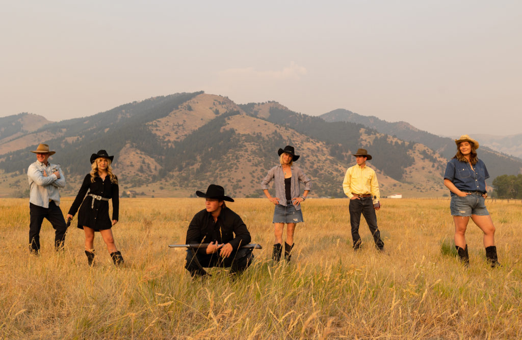 Yellowstone themed family pictures