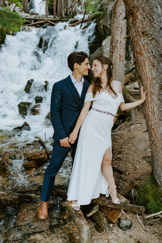 Red Lodge waterfall elopement 
