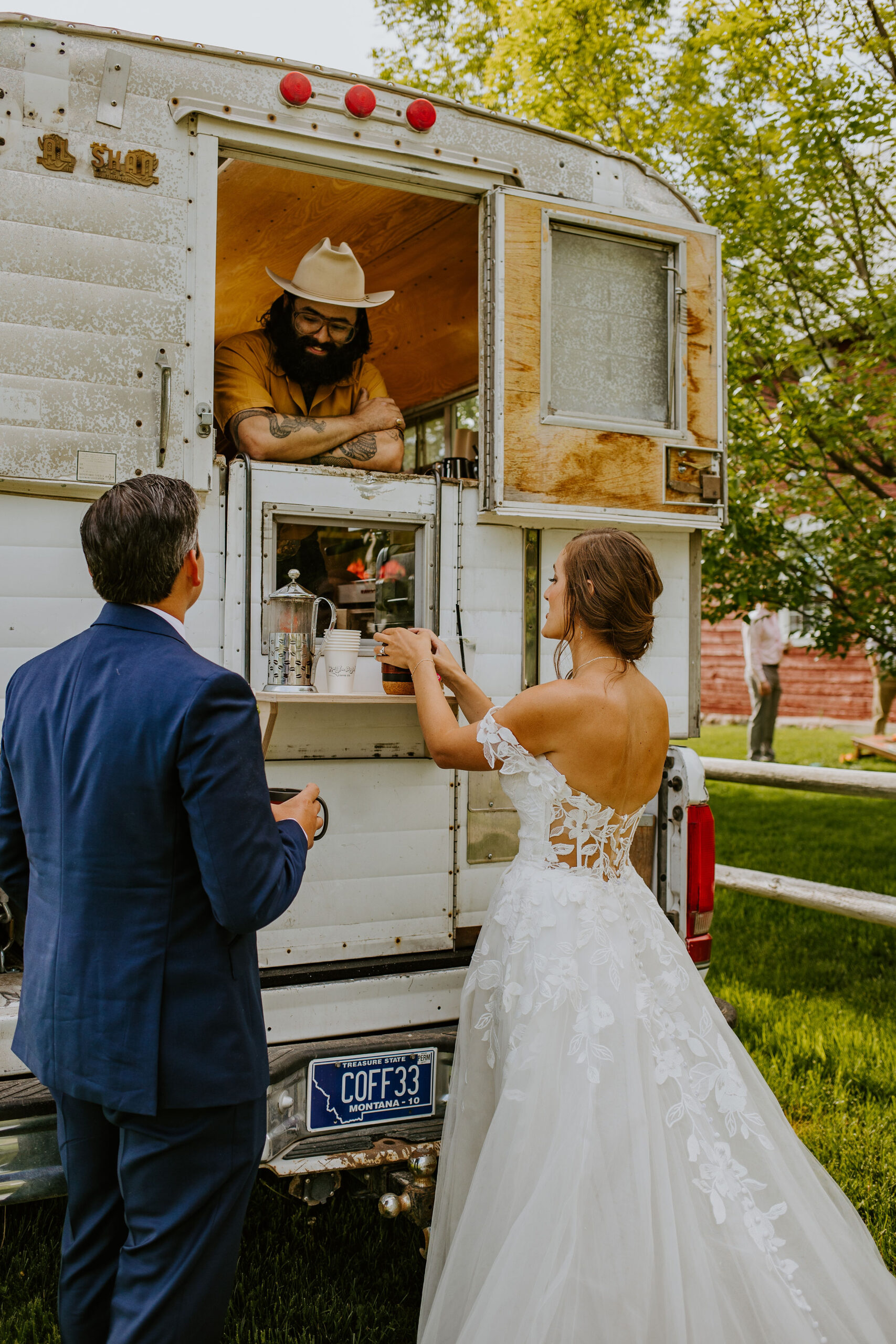Bozeman Roly Poly Coffee Trailer for weddings